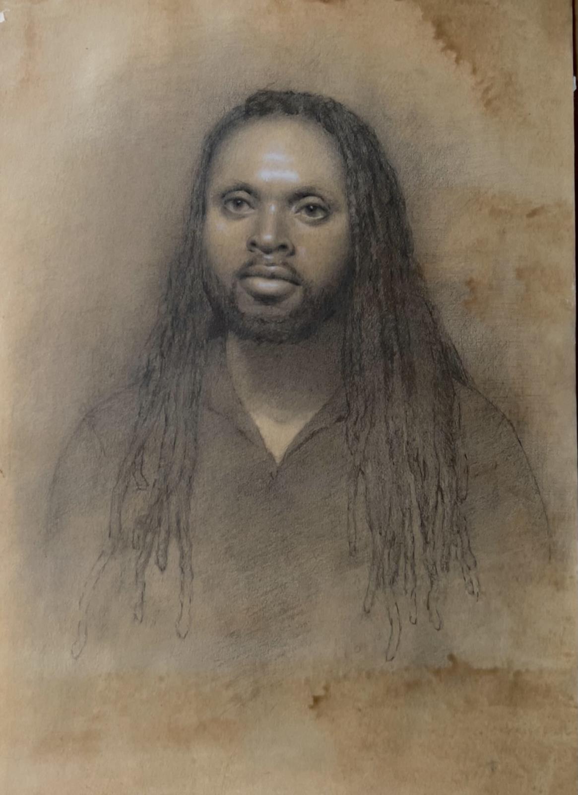 Portrait of a Man with Dreadlocks 